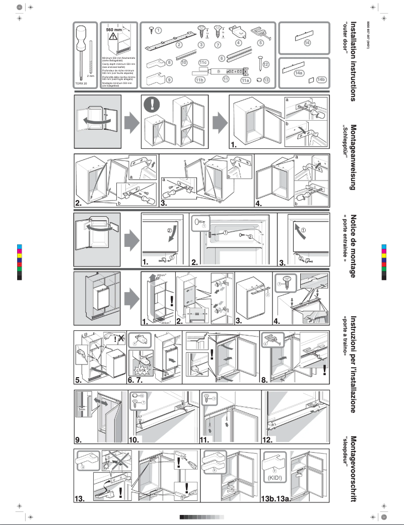 Page n°1 - Guide d'installation Siemens KI28VA20