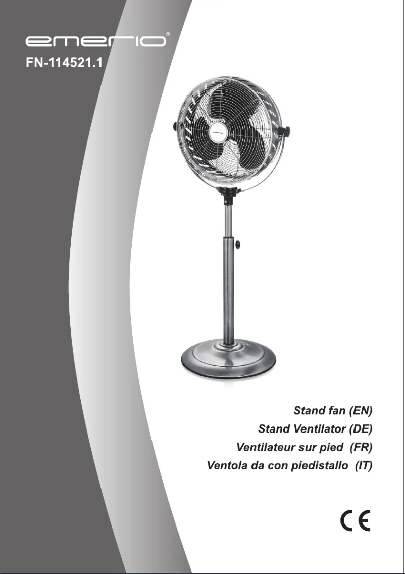 Page n°1 - Manuel utilisateur Emerio FN-114521.1