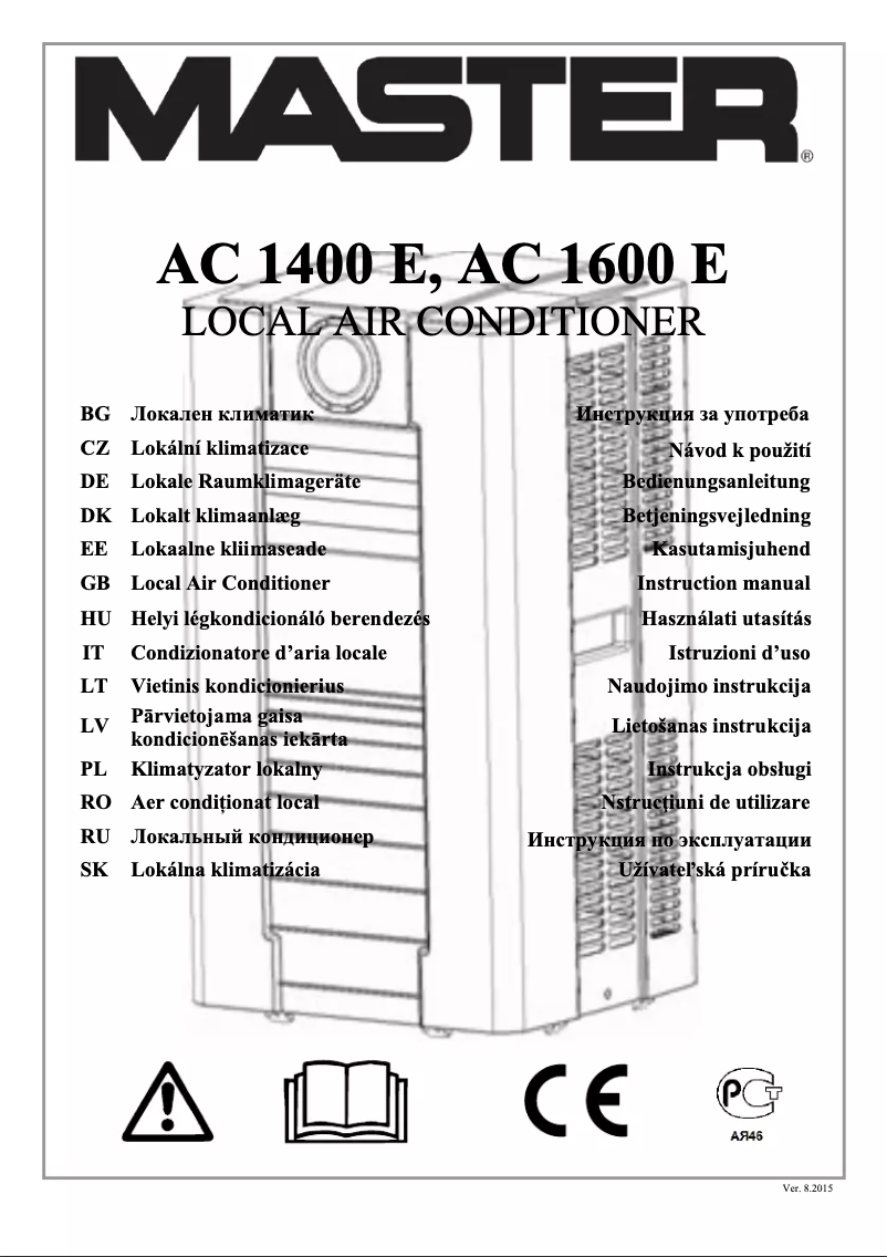 Page 1 de la notice Manuel utilisateur Master AC 1600 E