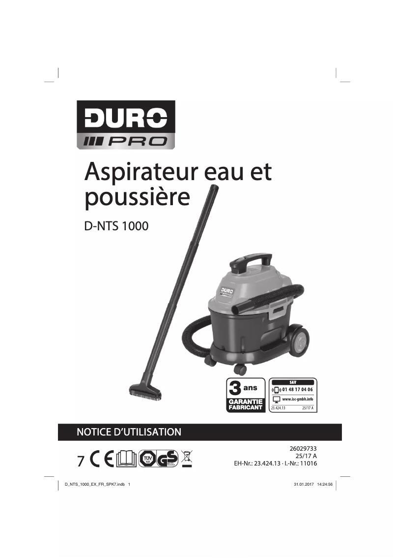 Página 1 del manual Manual de usuario DURO D-NTS 1000