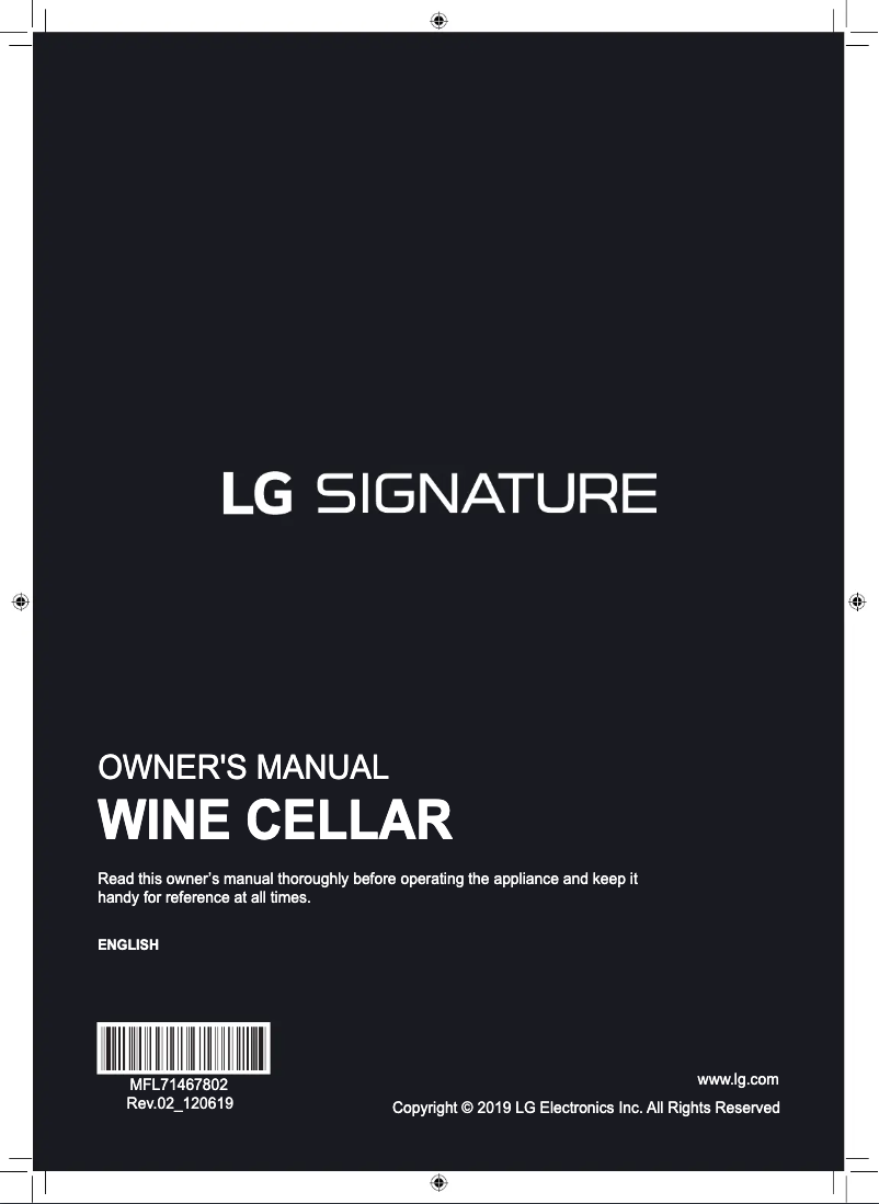 Page 1 de la notice Manuel utilisateur LG URETC1408N