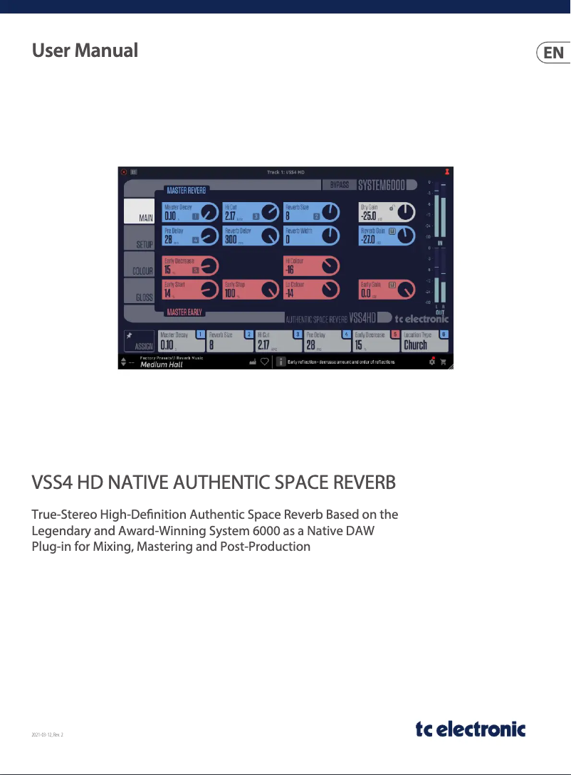 Image de la première page du manuel de l'appareil VSS4 HD Native