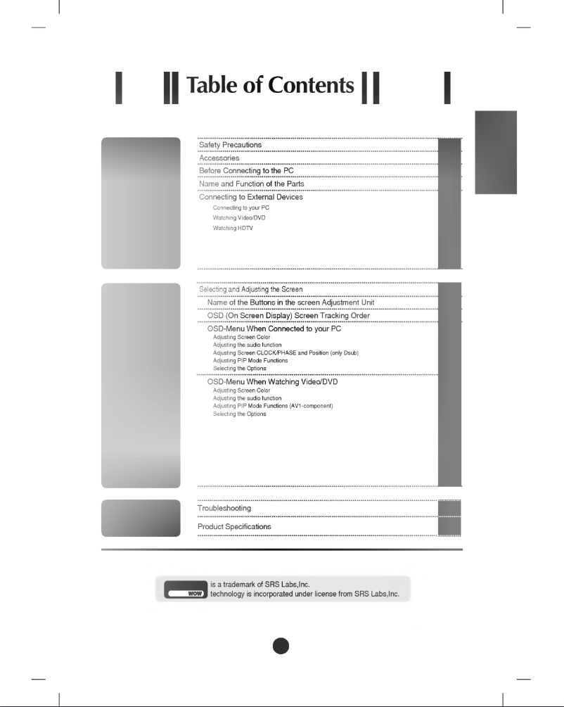 Image de la première page du manuel de l'appareil L173SA