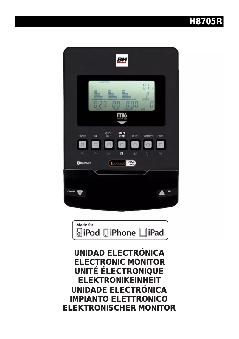 Page 1 de la notice Manuel utilisateur BH Fitness H8705R
