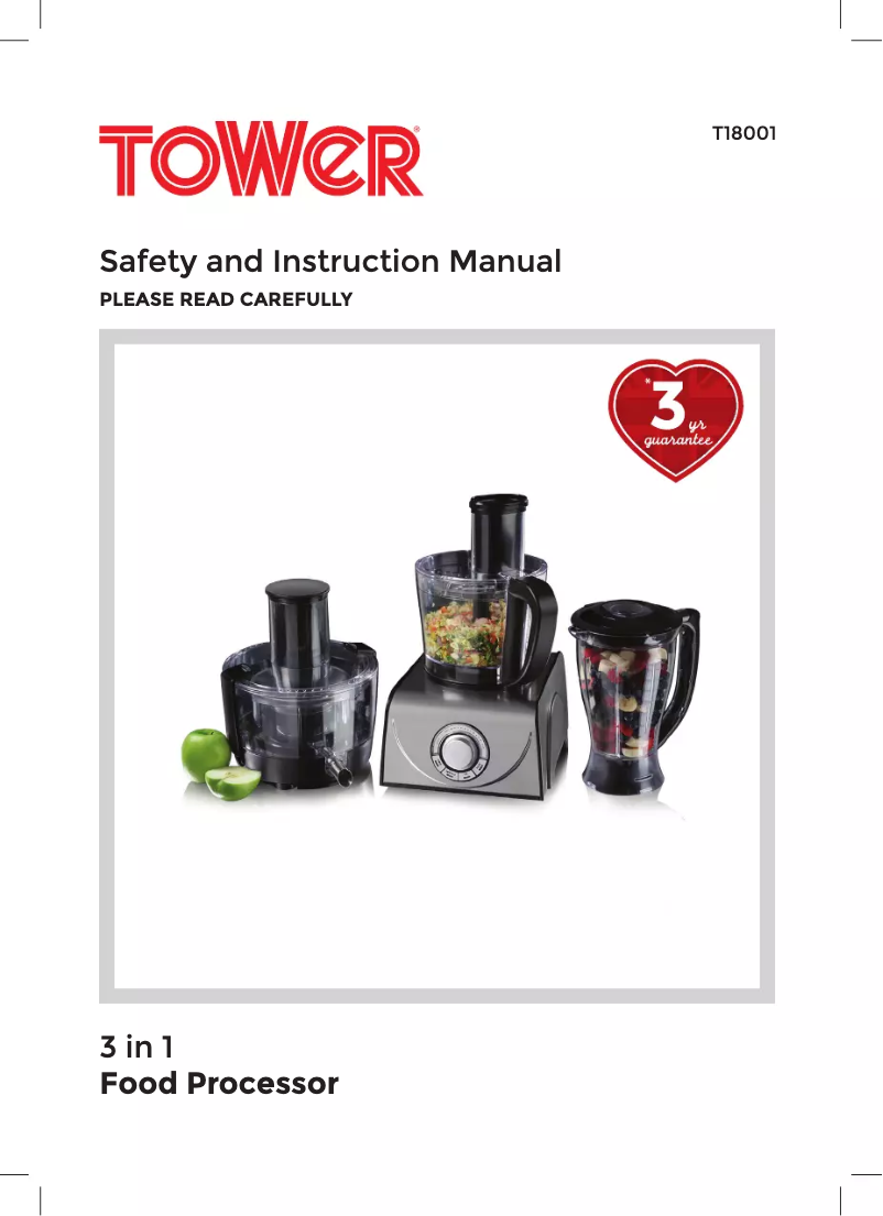 Image de la première page du manuel de l'appareil T18001