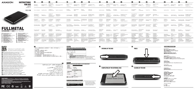 Image de la première page du manuel de l'appareil EE25-F6B
