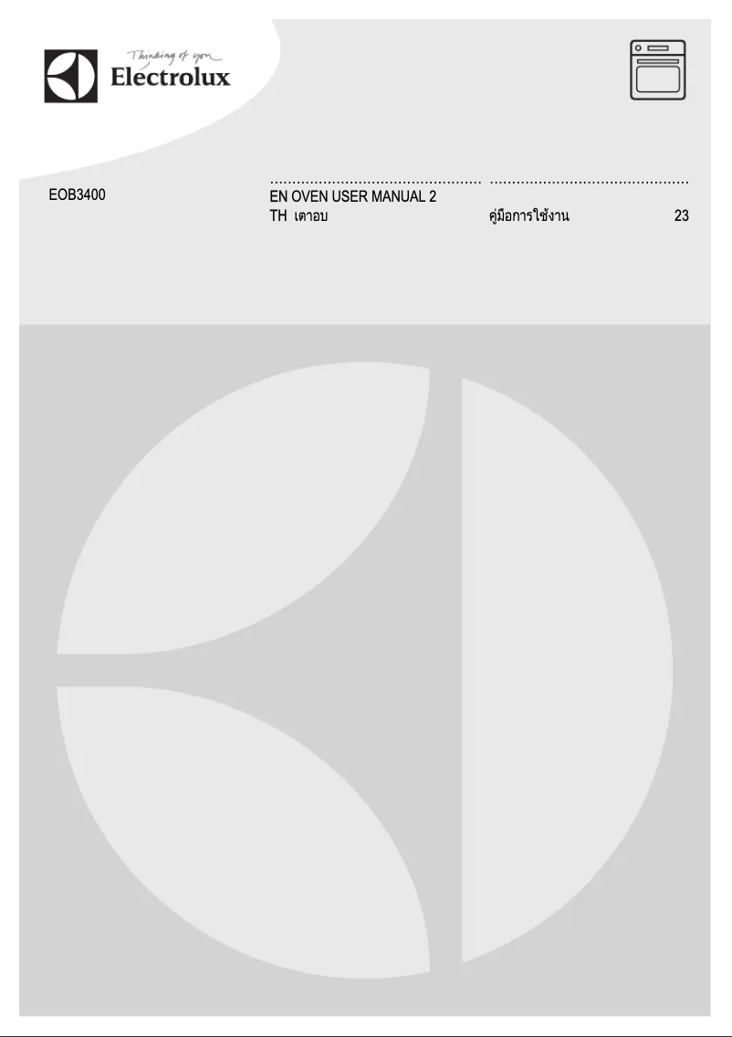 Page n°1 - Manuel utilisateur Electrolux EOB3400BOX