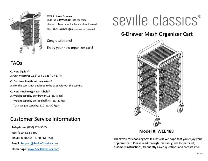 Image de la première page du manuel de l'appareil WEB488