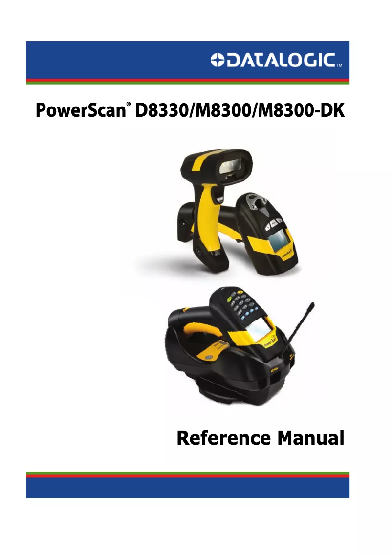 Image de la première page du manuel de l'appareil PowerScan D8330