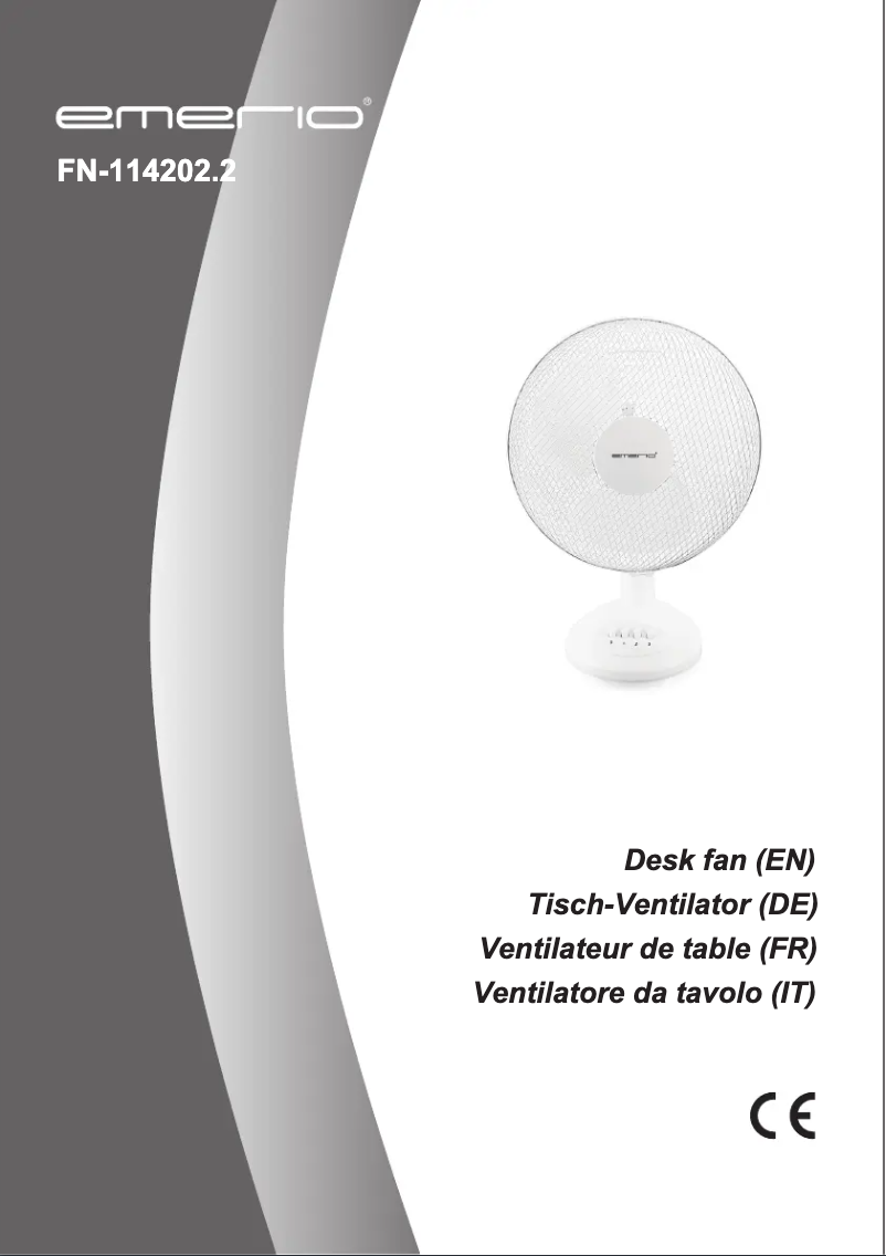 Page n°1 - Manuel utilisateur Emerio FN-114202.2