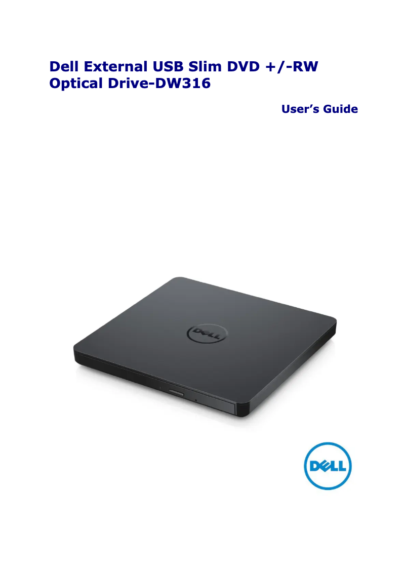 Image de la première page du manuel de l'appareil DW316