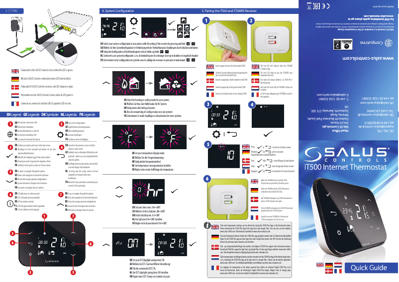 Page 1 de la notice Manuel utilisateur Salus IT500