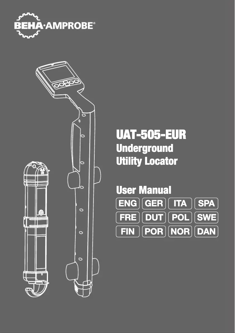 Page n°1 - Manuel utilisateur Beha-Amprobe UAT-505-EUR