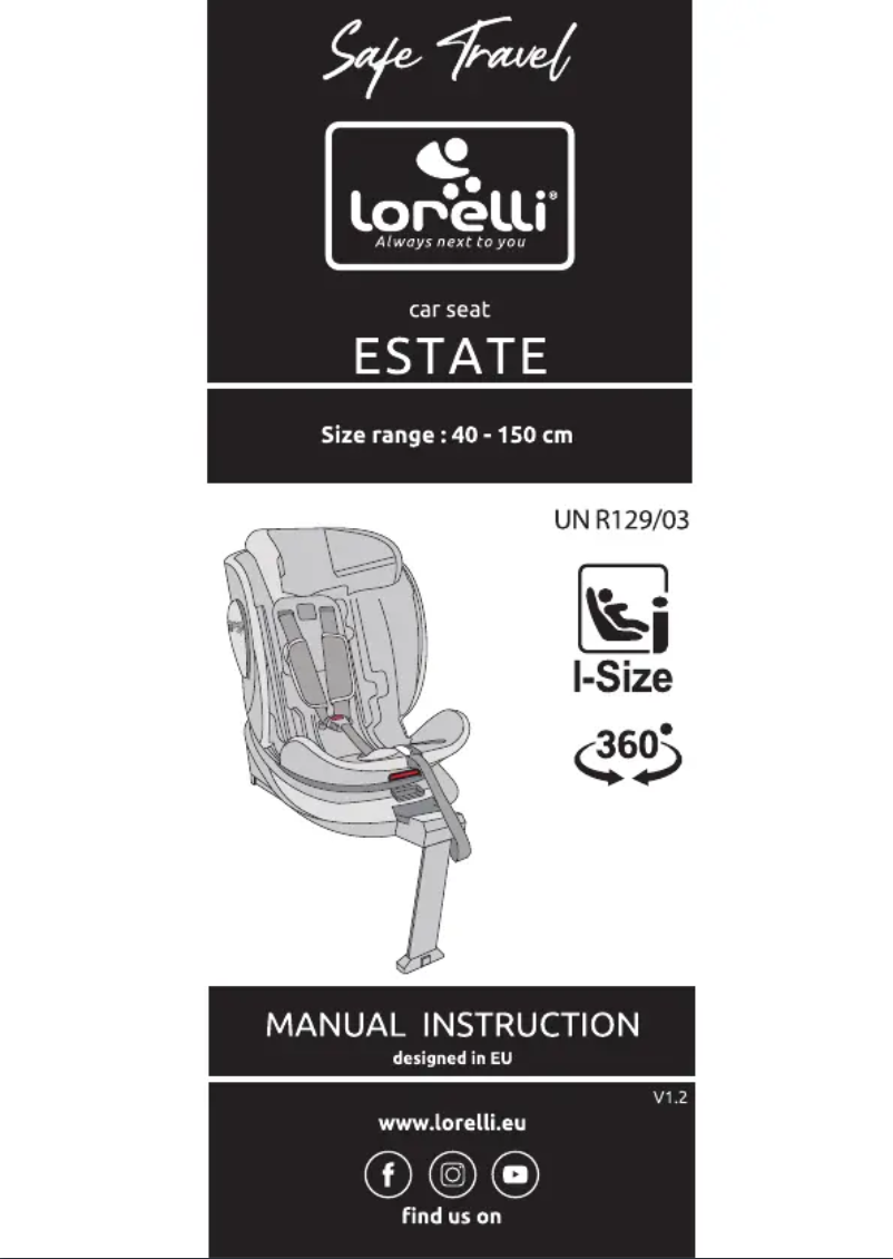 Page n°1 - Manuel utilisateur Lorelli Estate