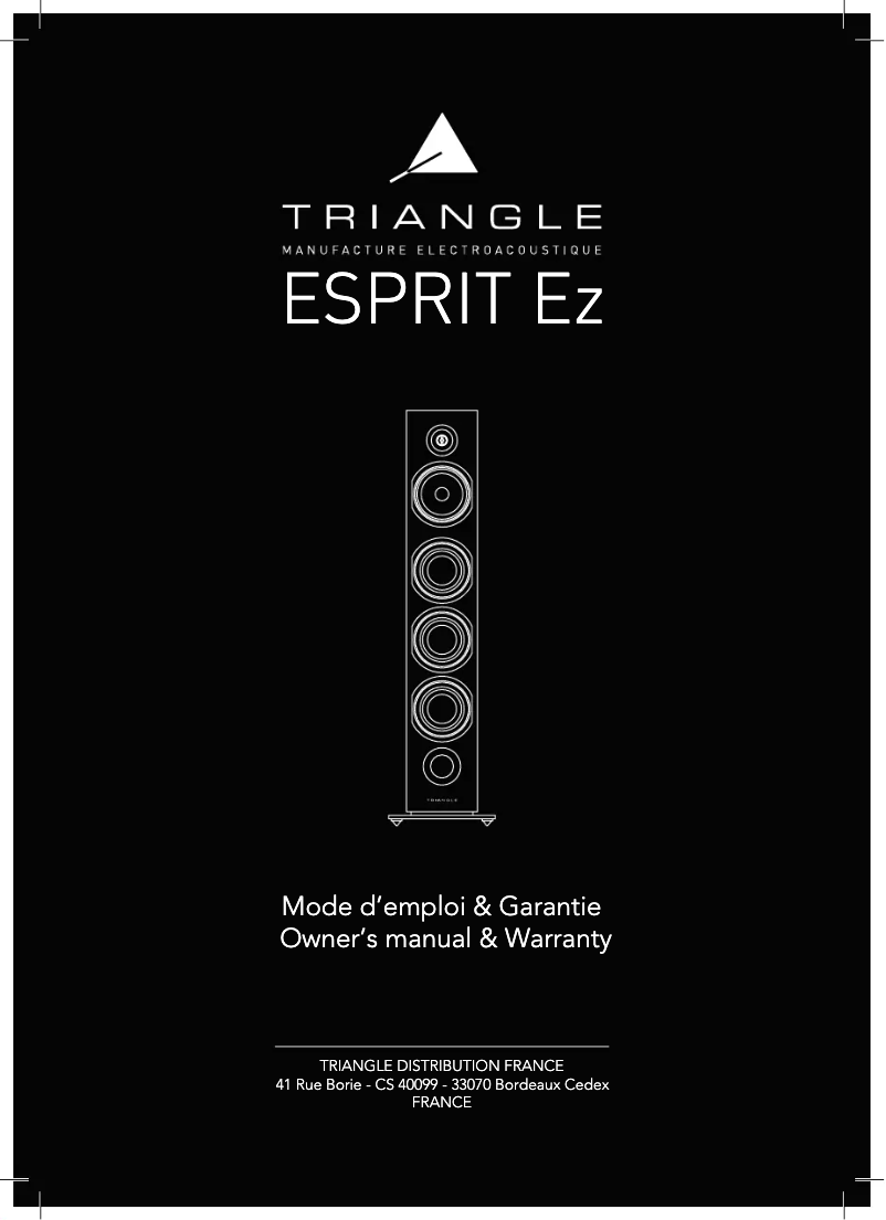 Page n°1 - Manuel utilisateur Triangle Voce EZ
