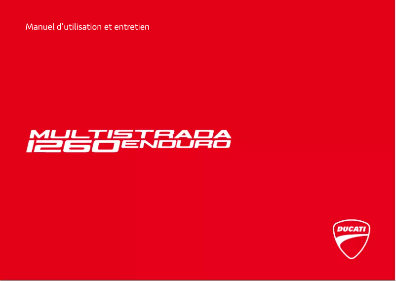 Page 1 de la notice Manuel utilisateur Ducati Multistrada 1260 Enduro (2019)