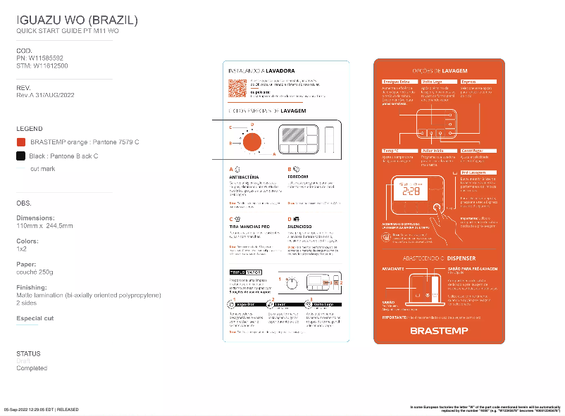 Page n°1 - Manuel utilisateur Brastemp BNF10AB