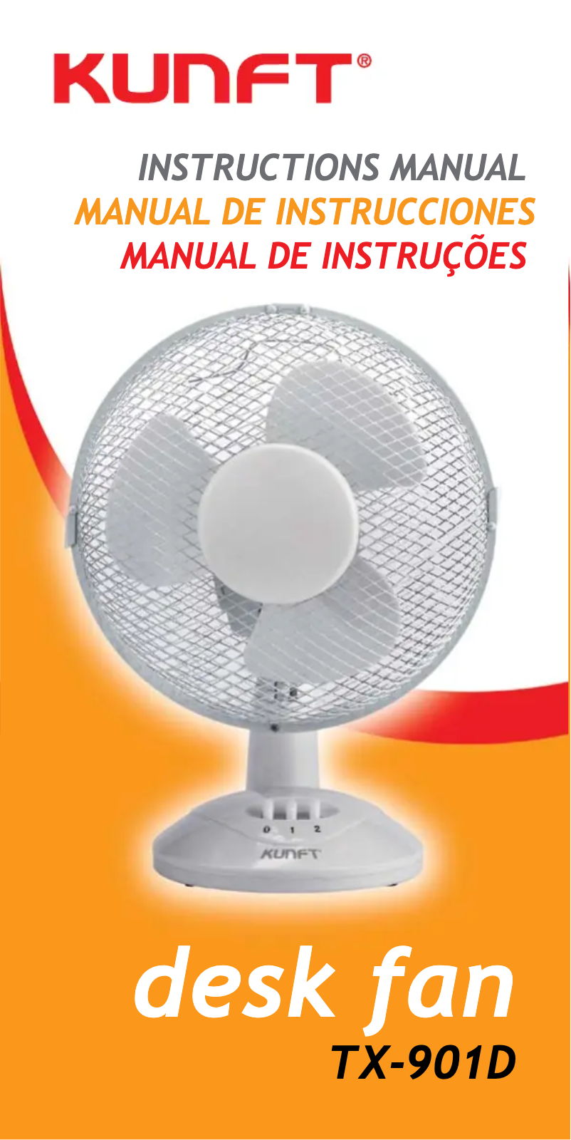 Página 1 del manual Manual de usuario Kunft TX-901D