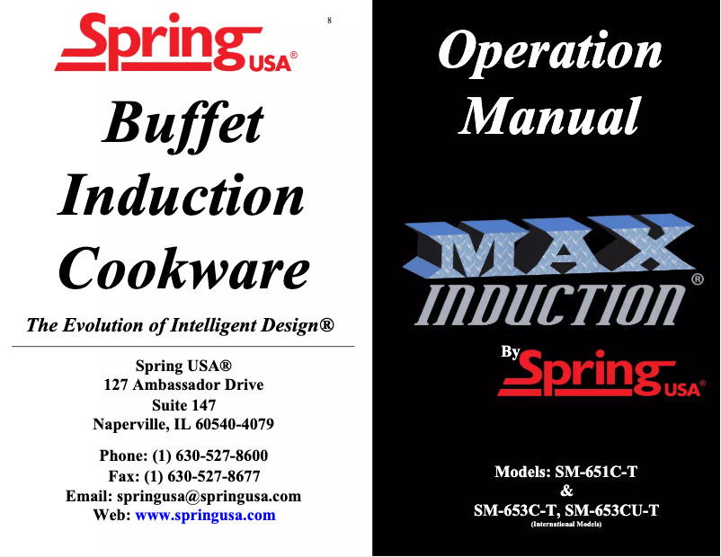 Page n°1 - Manuel utilisateur Spring USA SM-651C-T