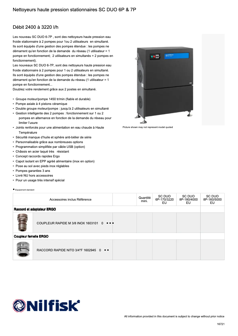 Image de la première page du manuel de l'appareil SC DUO 6P