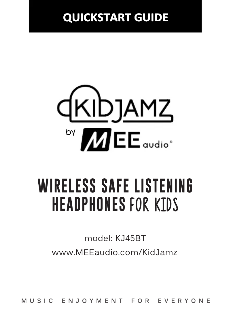 Page 1 de la notice Manuel utilisateur MEE audio KidJamz KJ45BT