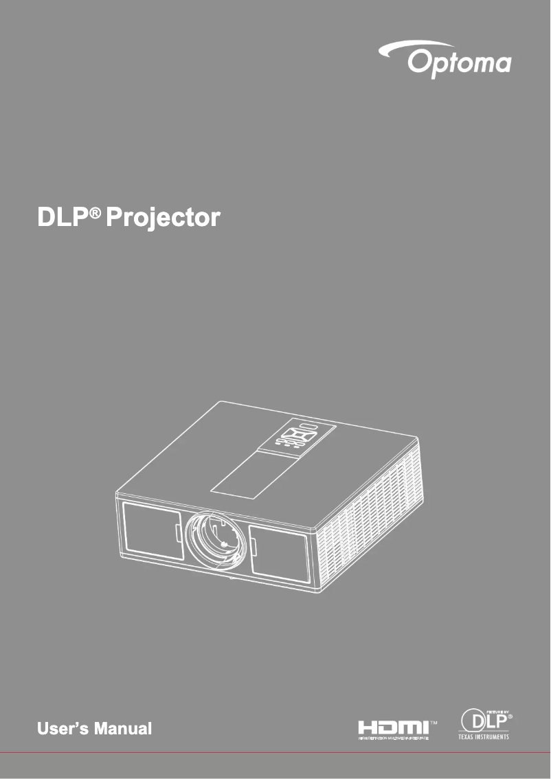 Page 1 de la notice Manuel utilisateur Optoma ZU510T-W