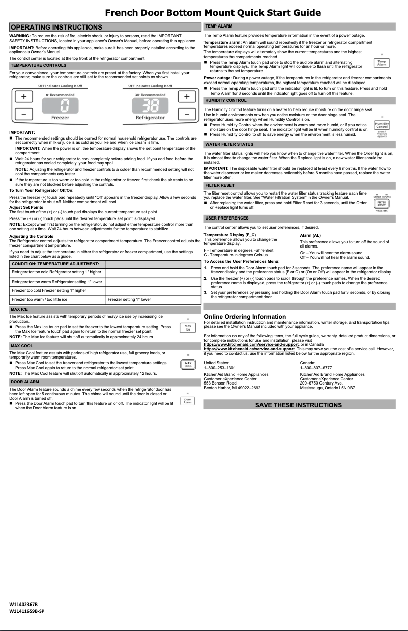 Image de la première page du manuel de l'appareil KRFF305EBS