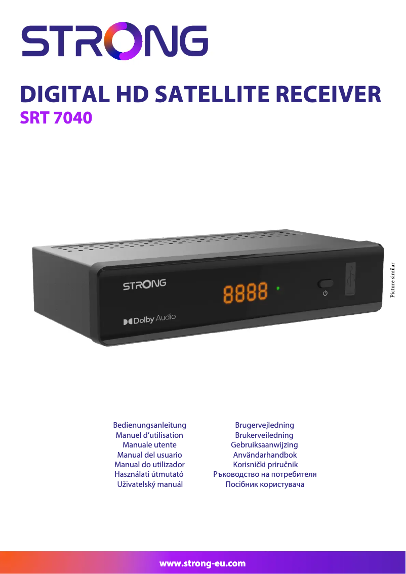 Page 1 de la notice Manuel utilisateur Strong SRT 7040