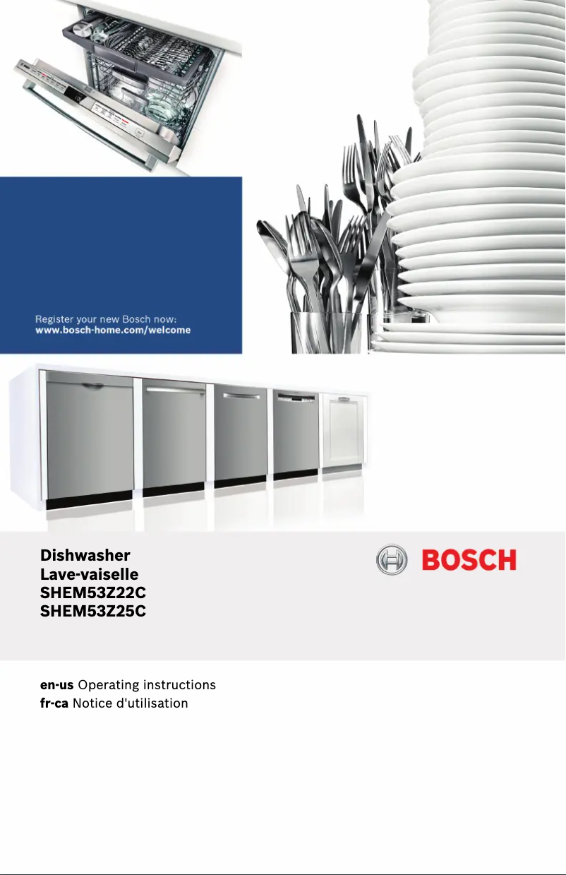 Page n°1 - Manuel utilisateur Bosch SHEM53Z22C
