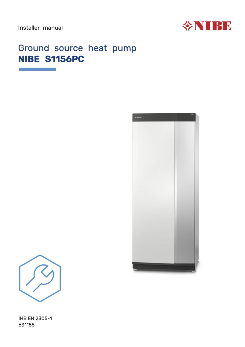 Page n°1 - Manuel utilisateur Nibe S1156-8 PC