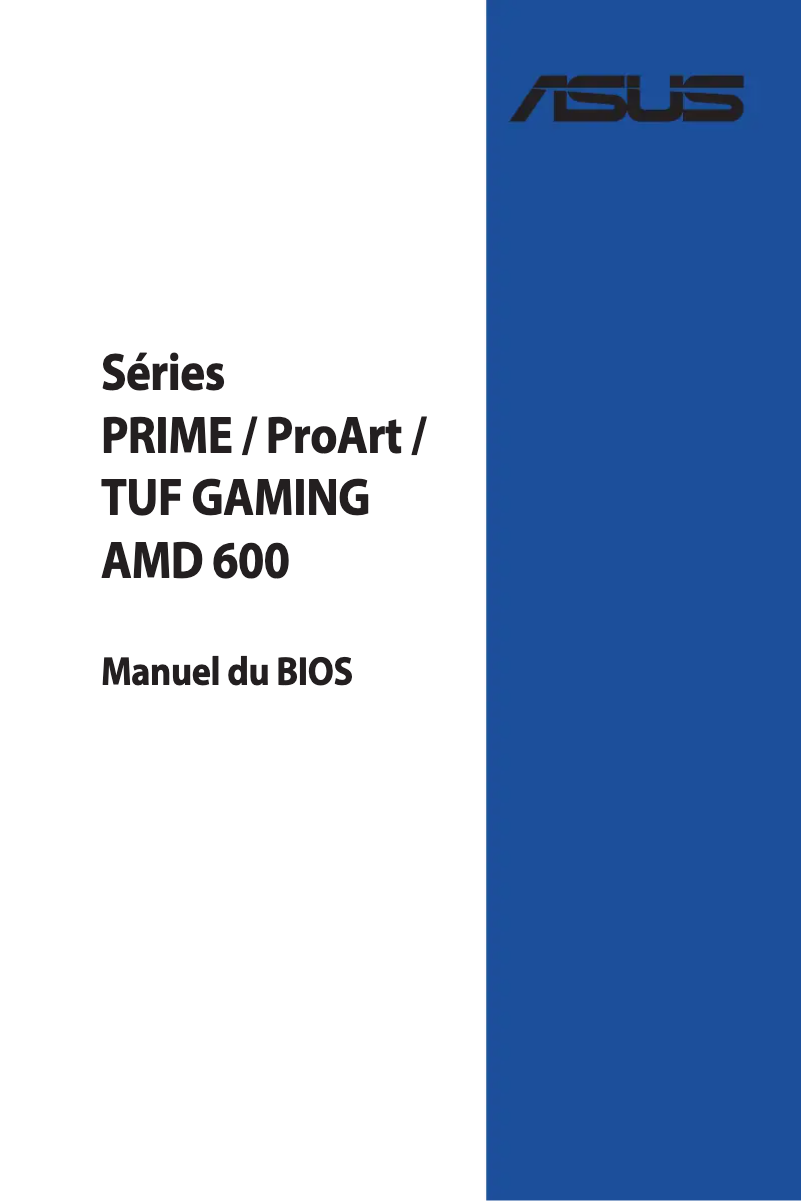 Image de la première page du manuel de l'appareil TUF Gaming B650-PLUS