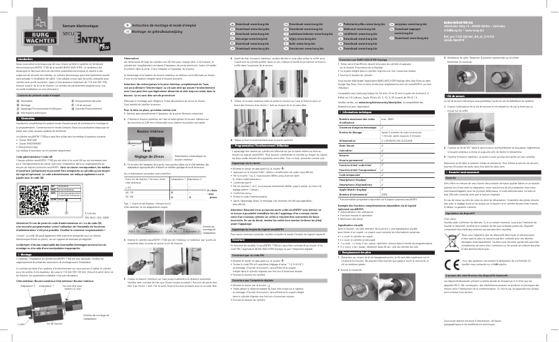 Página 1 del manual Manual de usuario Burg Wächter Entrypro 7100