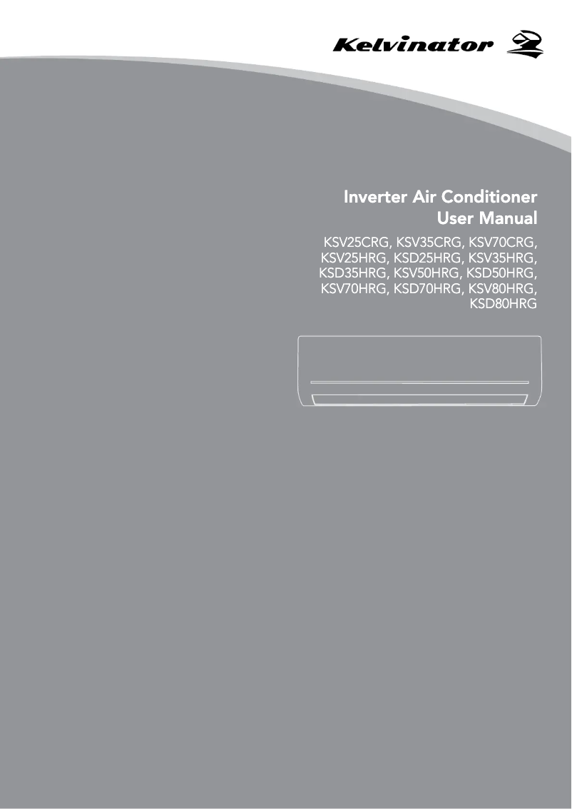 Image de la première page du manuel de l'appareil KSV50HRG