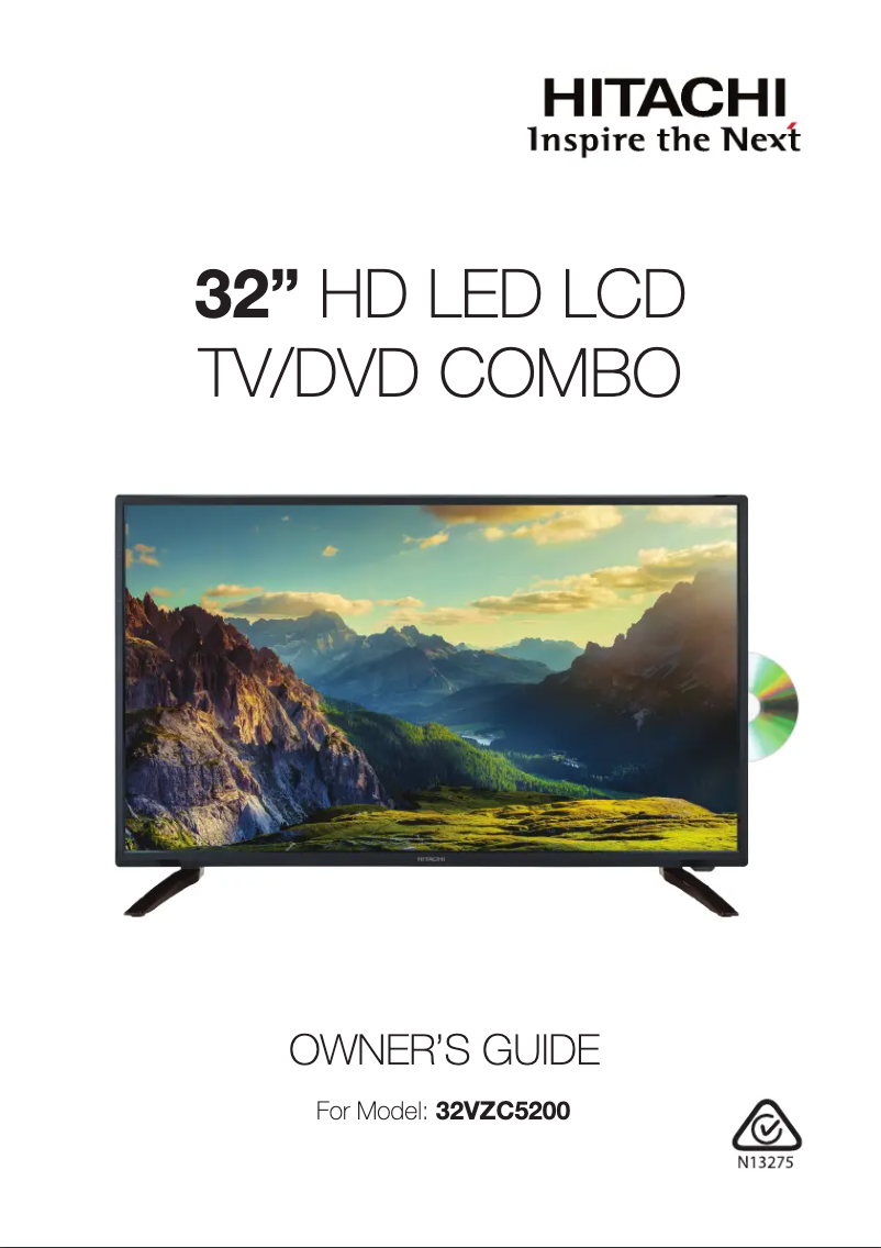 Page n°1 - Manuel utilisateur Hitachi 32VZC5200