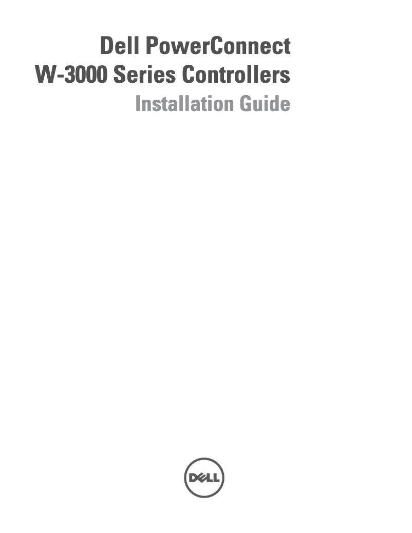 Page 1 of the manual User Manual Dell PowerConnect W-3200
