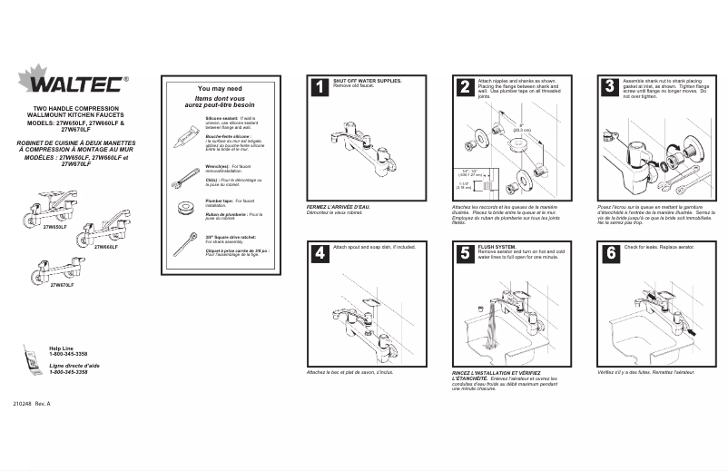 Page 1 de la notice Manuel utilisateur Waltec 27W660LF