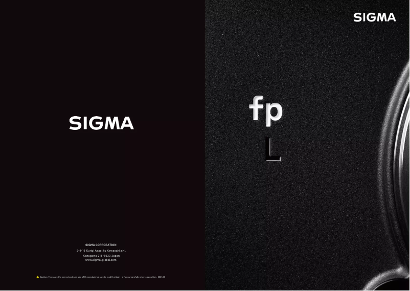 Page 1 de la notice Brochure Sigma FP L