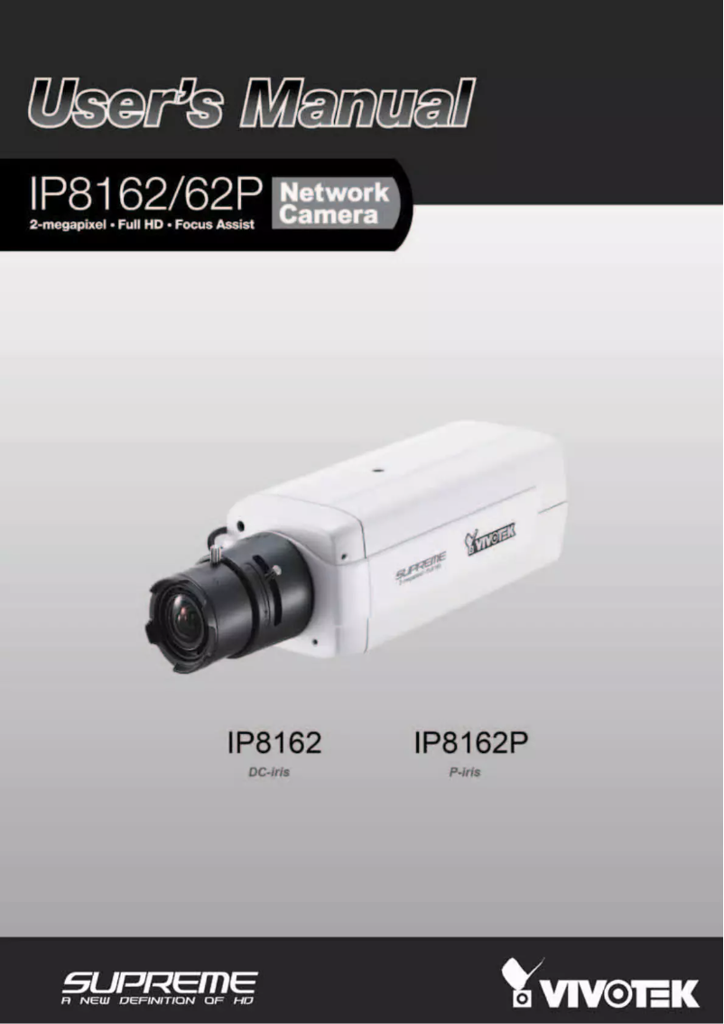 Page n°1 - Manuel utilisateur Vivotek Supreme IP8162