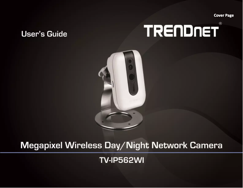Page n°1 - Manuel utilisateur TRENDnet TV-IP562WI