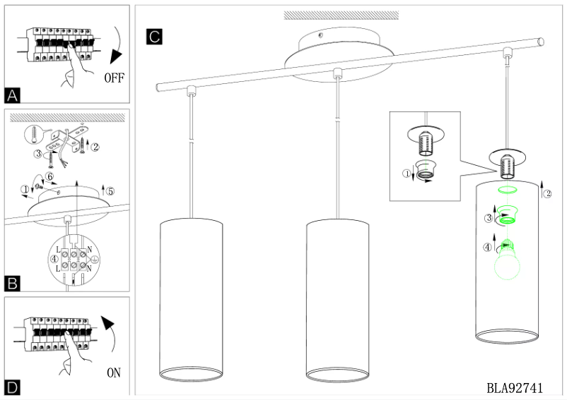 Page n°1 - Manuel utilisateur Eglo Rivato