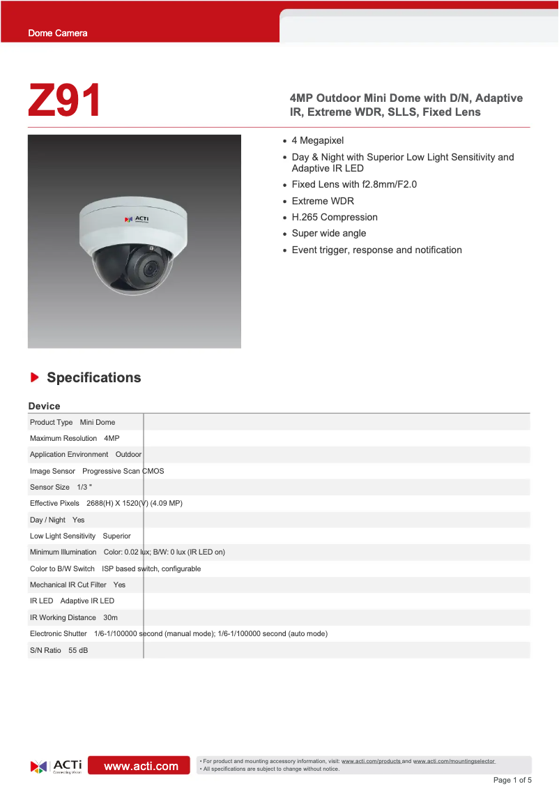 Image de la première page du manuel de l'appareil Z91