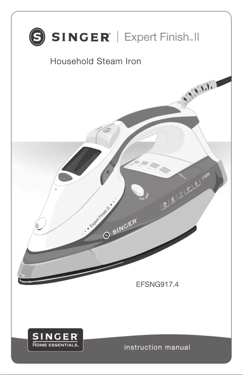 Image de la première page du manuel de l'appareil Expert Finish II