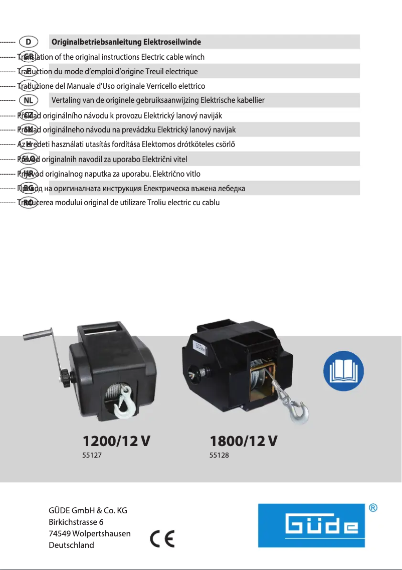 Page n°1 - Manuel utilisateur Güde 1200/12V