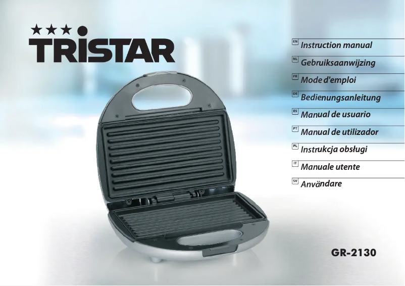 Page 1 de la notice Manuel utilisateur TriStar GR-2130
