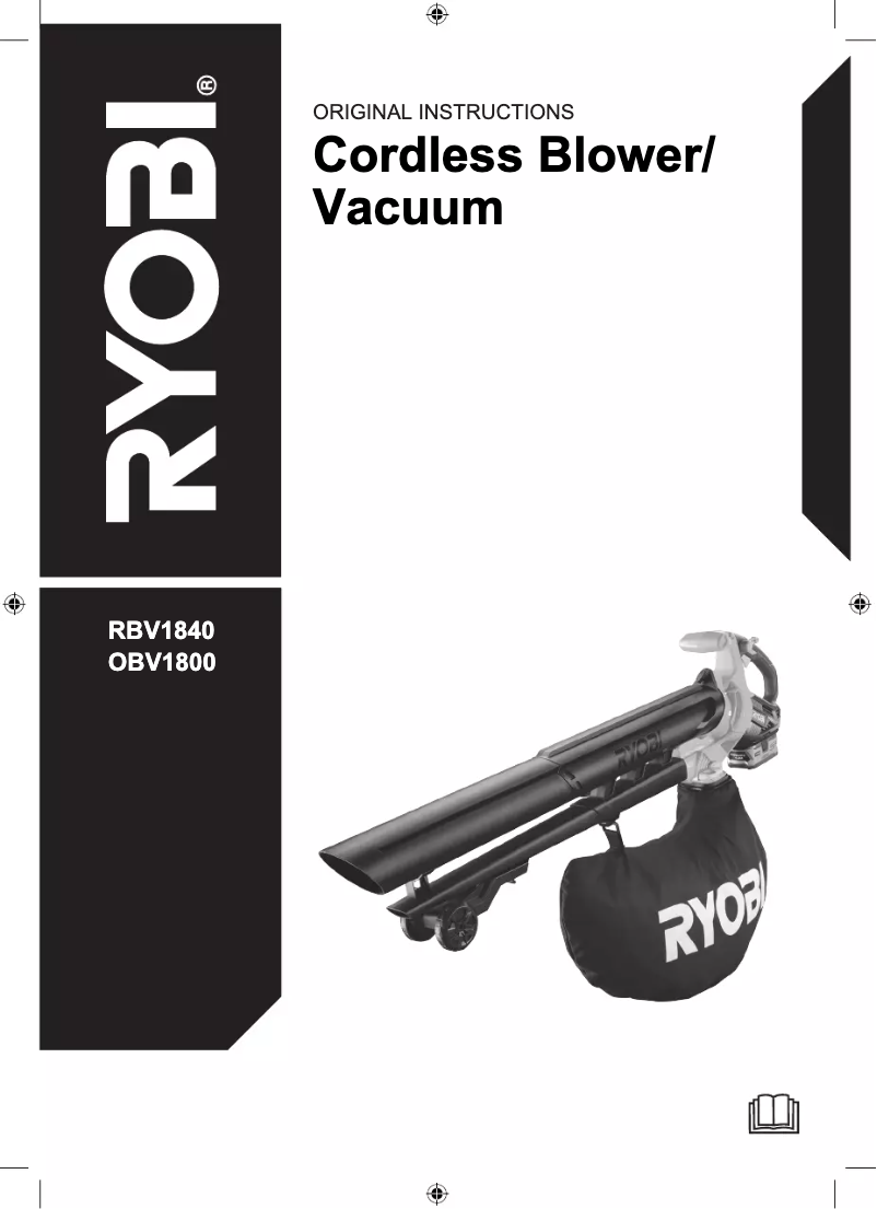 Page 1 de la notice Manuel utilisateur RYOBI One+ OBV1800