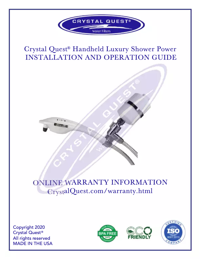 Page 1 de la notice Manuel utilisateur Crystal Quest CQE-SP-00805