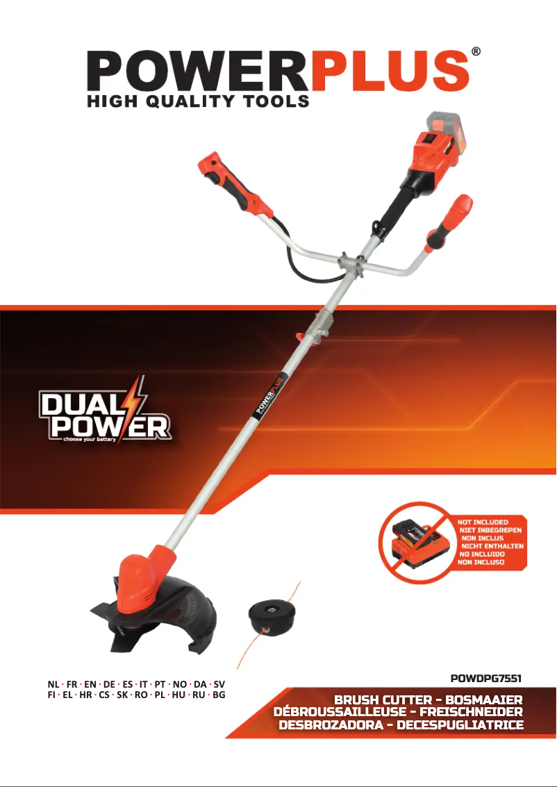 Page 1 de la notice Manuel utilisateur PowerPlus POWDPG7551