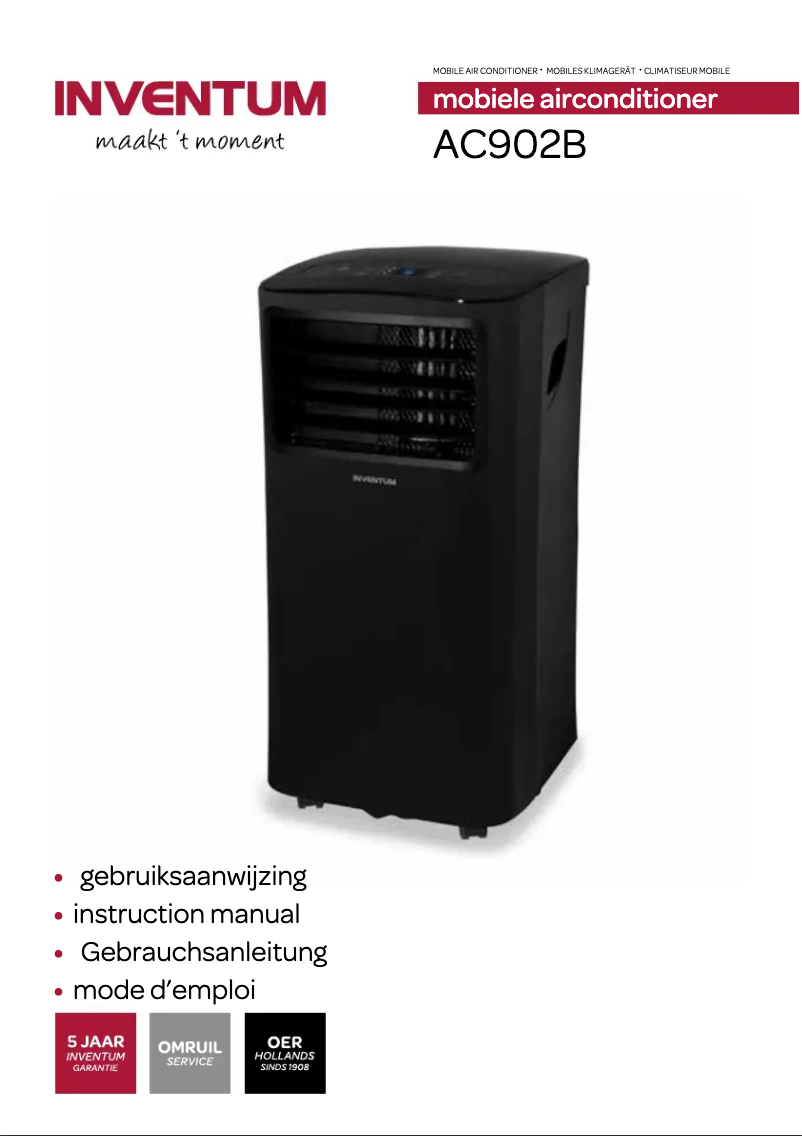 Page n°1 - Manuel utilisateur Inventum AC902B