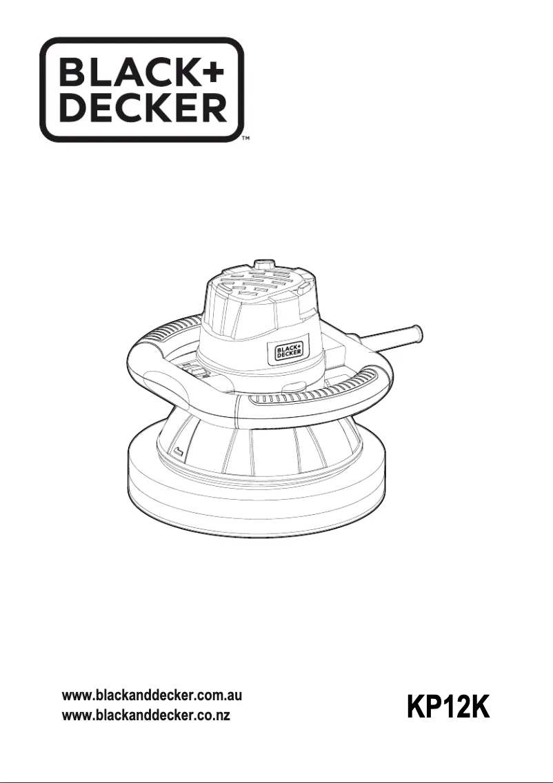 Page 1 de la notice Manuel utilisateur Black & Decker KP12K