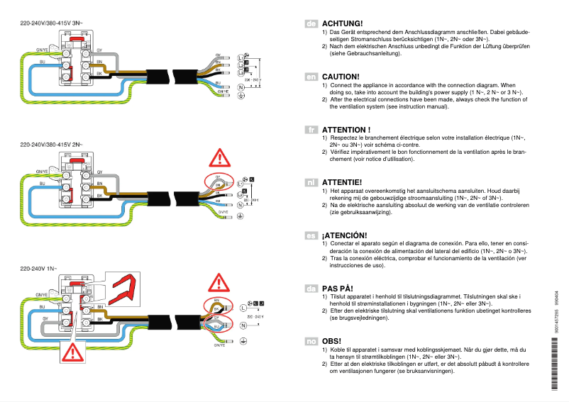 Page 1 de la notice Guide d'installation Bosch PXX895D33E